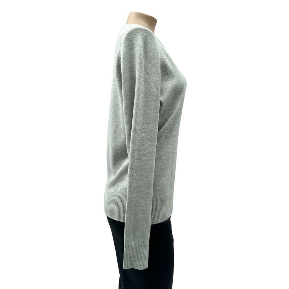 French Connection Light Gray Pullover Crewneck Lo… - image 3